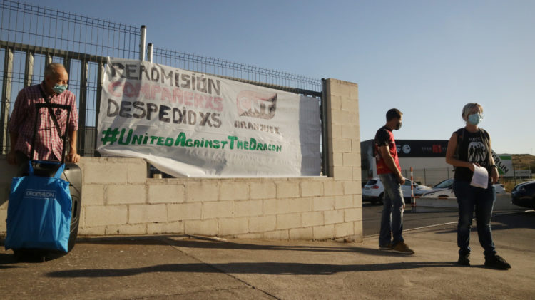 La solidaridad con los trabajadores y las trabajadoras de Dragon Group se extiende por el mundo