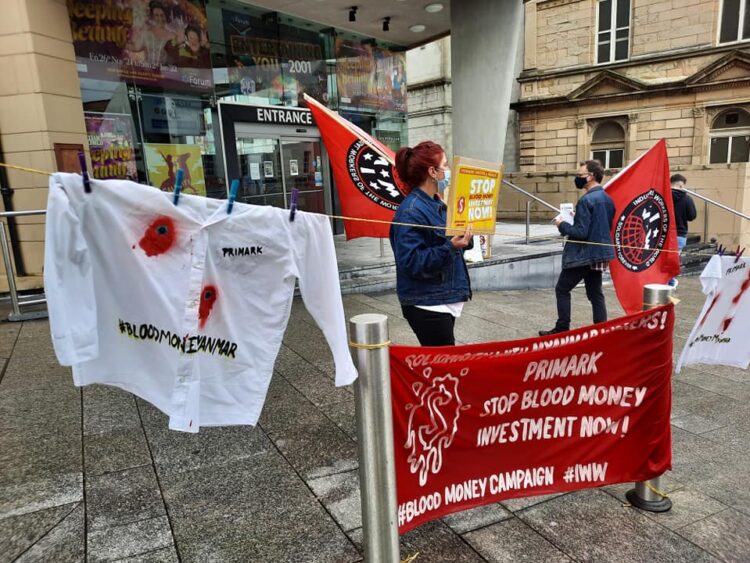 Rallies take place in solidarity with Myanmar workers