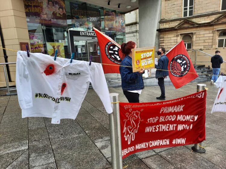 Rallies take place in solidarity with Myanmar workers