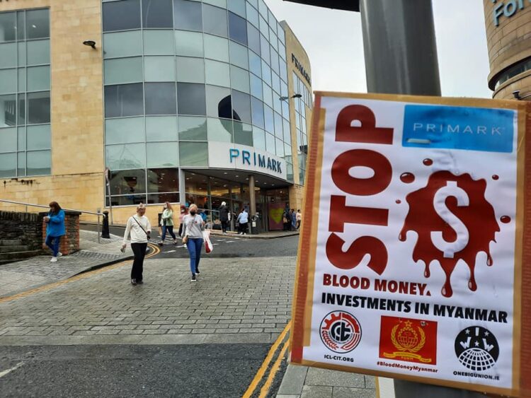 Actos en solidaridad con el pueblo de Myanmar