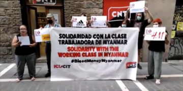 Actos en solidaridad con el pueblo de Myanmar