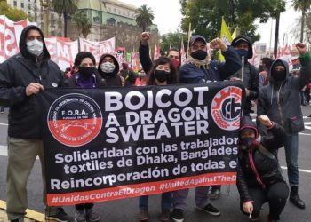 La solidaridad con los trabajadores y las trabajadoras de Dragon Group se extiende por el mundo