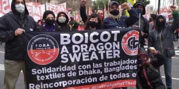 La solidaridad con los trabajadores y las trabajadoras de Dragon Group se extiende por el mundo