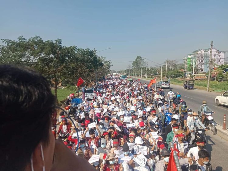 General strike in Myanmar against the coup