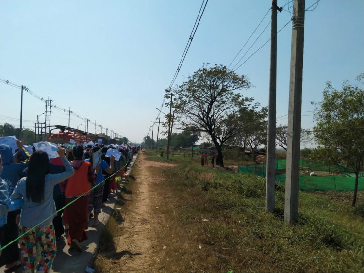 Huelga general contra el golpe en Myanmar