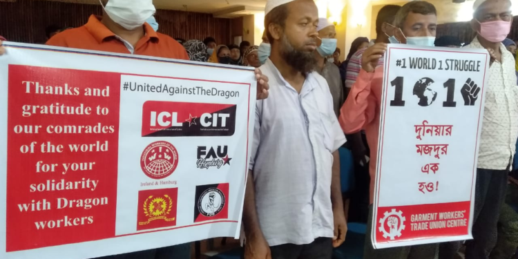 Dragon Group workers in Bangladesh vow to continue their fight. Global solidarity spreads