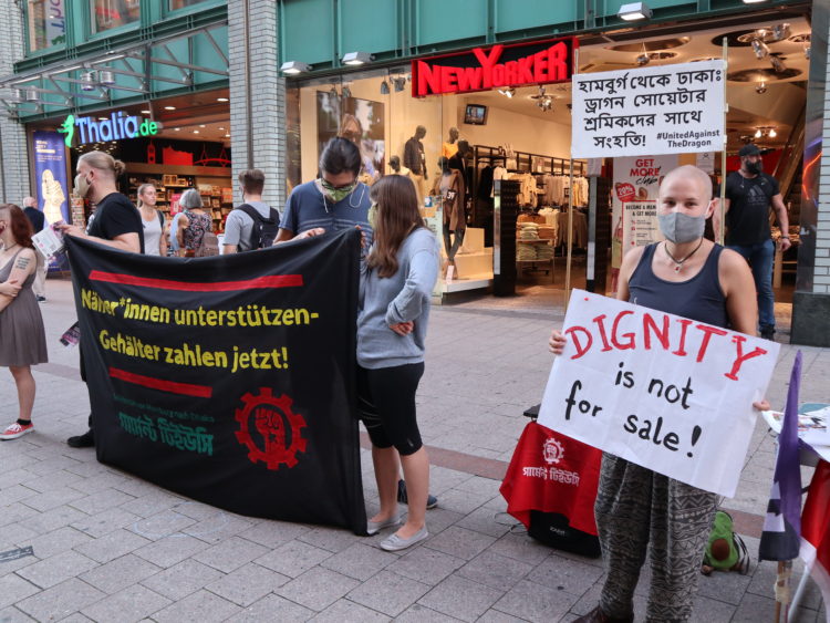 La solidaridad con los trabajadores y las trabajadoras de Dragon Group se extiende por el mundo