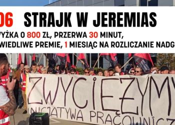 Jeremias workers go on strike in Poland! Support the strike fund!