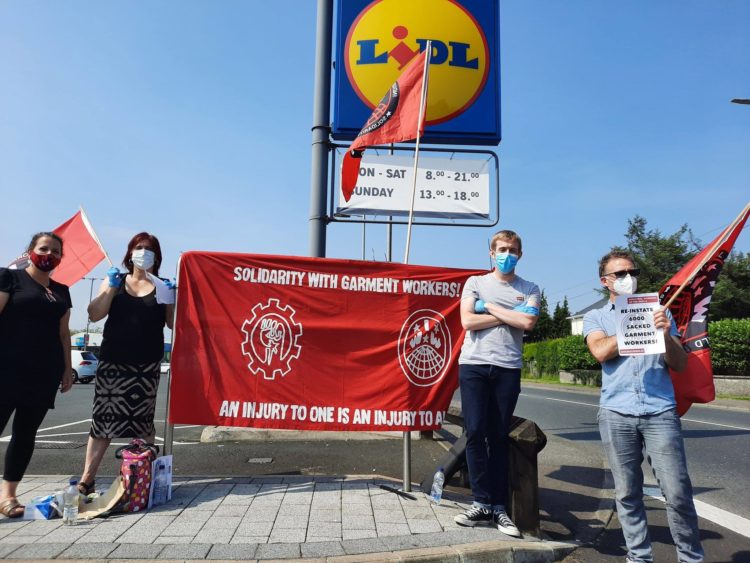 La solidaridad con los trabajadores y las trabajadoras de Dragon Group se extiende por el mundo