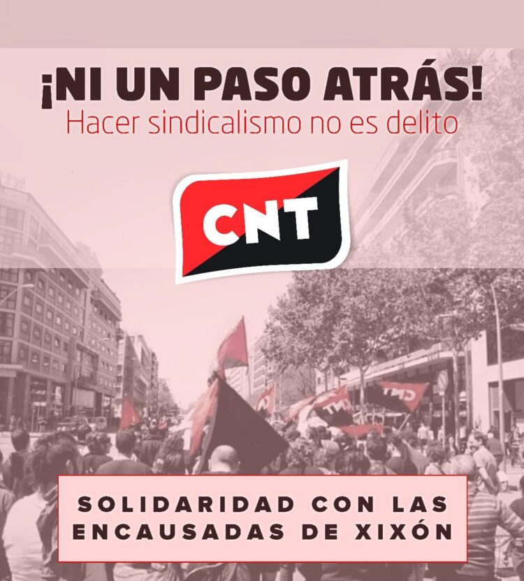 ¡Defender los derechos de las personas trabajadoras no puede ser un delito! ¡Ni un paso atrás en Gijón!