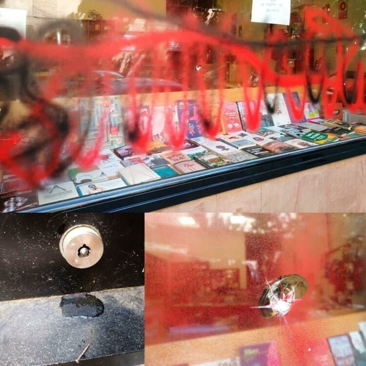 Attack on FAL’s Madrid office!