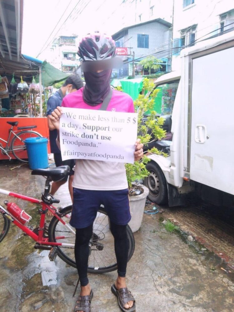 Repartidores de Delivery Hero unidos – ¡Solidaridad con la huelga en Foodpanda Myanmar!
