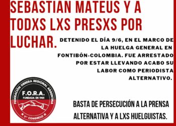 URGENT: Detention of comrade in Colombia