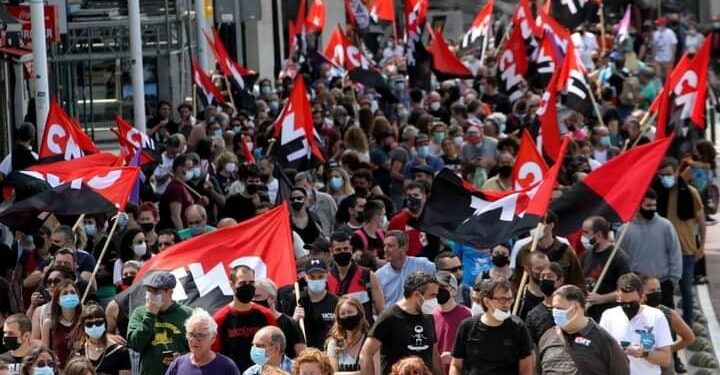 Stop union repression! Thousands rally in Gijon against the latest attack on workers’ rights