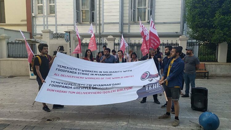 Repartidores de Delivery Hero unidos – ¡Solidaridad con la huelga en Foodpanda Myanmar!