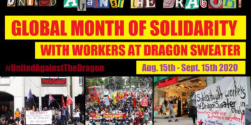 International month of solidarity with the workers at Dragon Sweater Factory (Dhaka, Bangladesh)